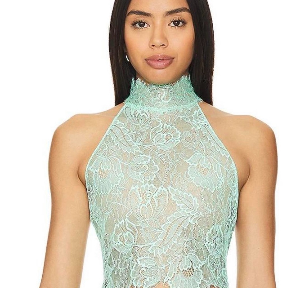 Retrofete Aqua Lace Top